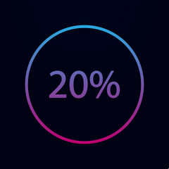 Data percentage nolan icon. Simple thin line, outline vector of online and web icons for ui and ux, website or mobile application