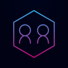 Users communication nolan icon. Simple thin line, outline vector of online and web icons for ui and ux, website or mobile application