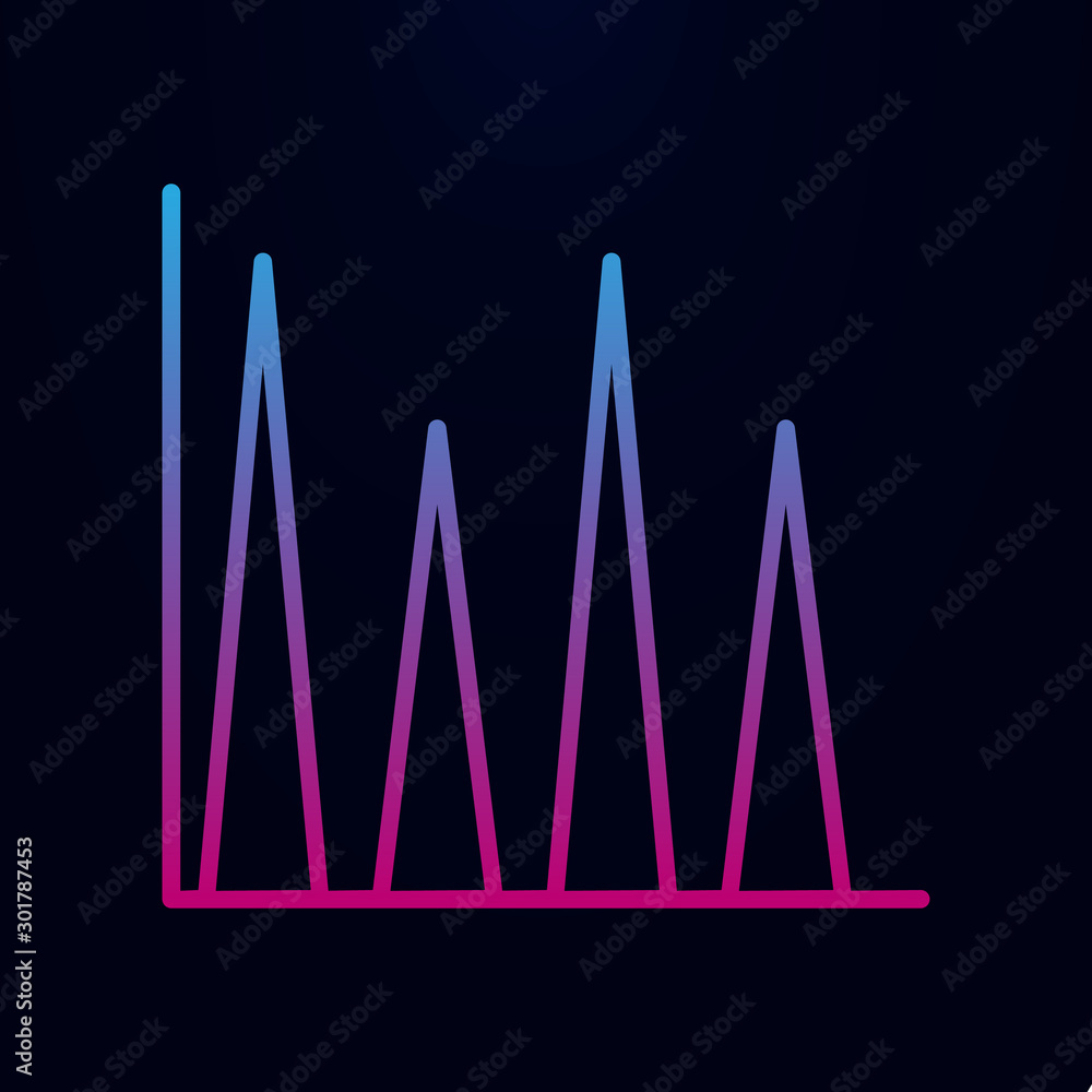 Poster triangles info nolan icon. simple thin line, outline vector of online and web icons for ui and ux, w