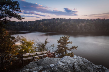 Sunset over the lake