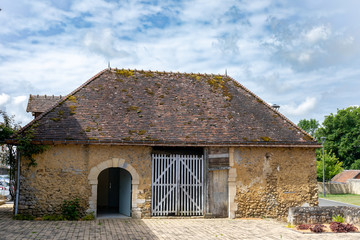 Sceaux-sur-Huisne, France - Typical french village near Le Mans - A small house