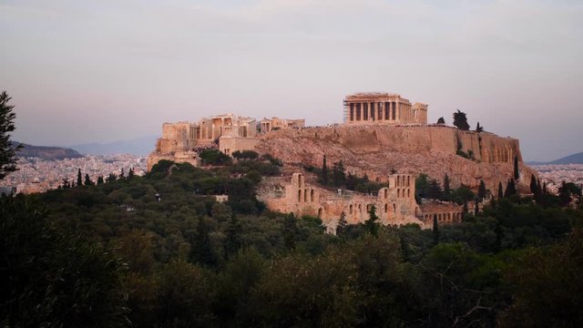 Parthenon in Athen, Griechenland - zoom