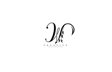 Luxury Logo template flourishes letter W
