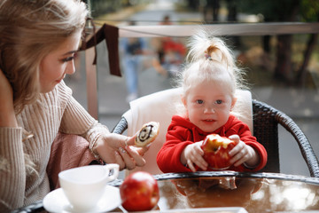 Mother and daughter.