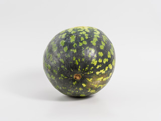 Fresh watermelon on white background.