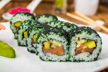 Japanese cuisine with fresh seafood