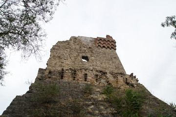 ancient architecture dilapidated tower of an ancient castle