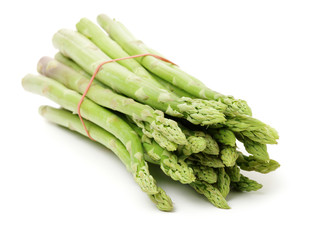 Asparagus on a white background