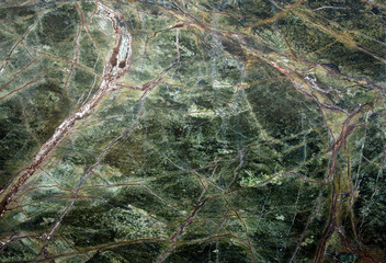 Abstract Marble Texture Green With Brown