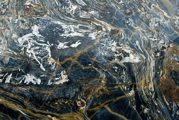 Abstract Marble Texture With White Brown and Black Fractals