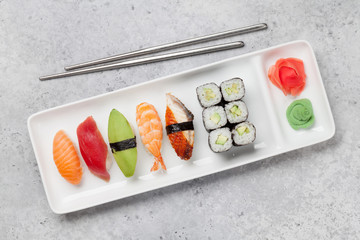 Japanese sushi set