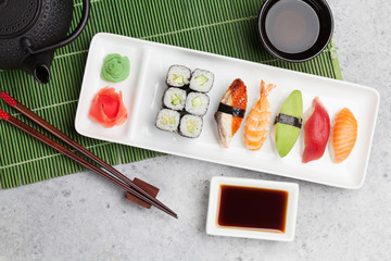 Japanese sushi set