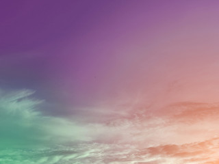Clouds and sky in the daytime with a pastel background
