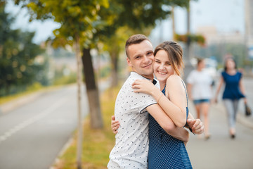 Obraz premium loving couple on a walk