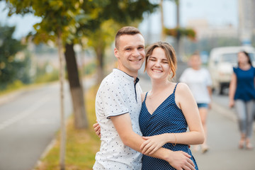 Obraz premium loving couple on a walk