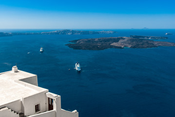 Fototapeta na wymiar View of Santorini Greece