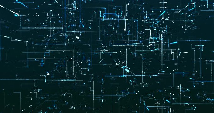 Abstract digital network data background, 3D rendering