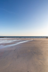 Fototapeta na wymiar A sandy beach on the Hebridean island of South Uist