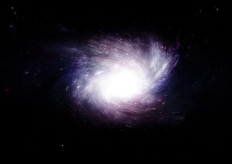 Stars, dust and gas nebula in a far galaxy