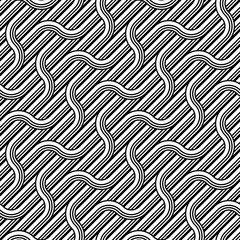 Fototapeta premium Design seamless waving pattern