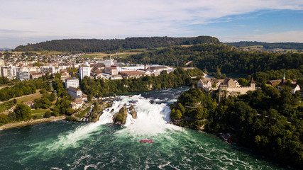 Blick auf den Rheinfall in Schaffhausen