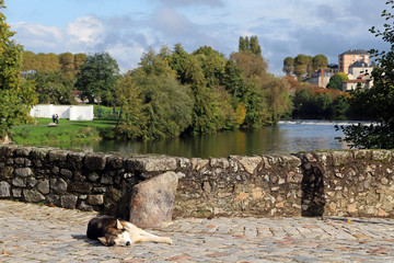 Instant détente sur le pont
