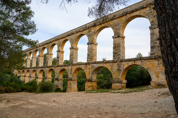 Fototapeta na wymiar Aqüeducte de les Ferreres. Pont del Diablo. Terragona Spain