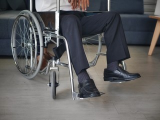 Fototapeta na wymiar disabled man in wheelchair