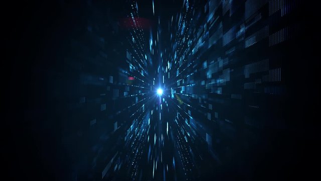  Abstract technology  big data background concept. Motion of digital data flow. Transferring of big data. Transfer and storage of data sets , block chain, server,  hi-speed internet.