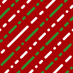 Green white red strip line seamles pattern vector