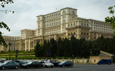 Deurstickers Palace of Parliament, Romania © JackF