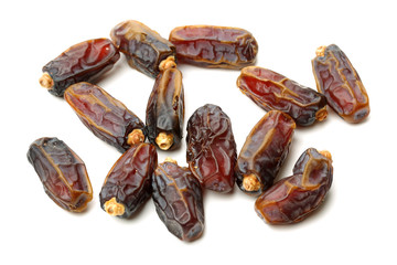 Dates on white background