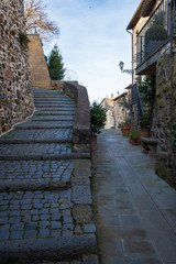 Alley of Marta, little town near Bolsena lake, province of Viterbo, Lazio, Italy
