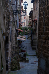 Alley of Marta, little town near Bolsena lake, province of Viterbo, Lazio, Italy