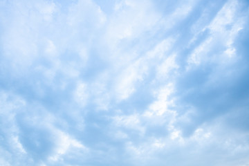 Blue sky with natural white clouds landscape- Image