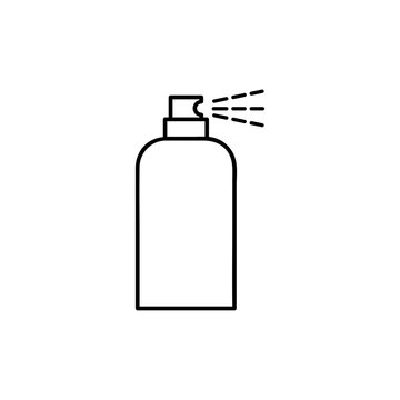 Paint Aerosol Can Icon Spray Paint Line Sign On White Background. Vector Illustration Eps10