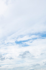 Blue sky with natural white clouds - Image