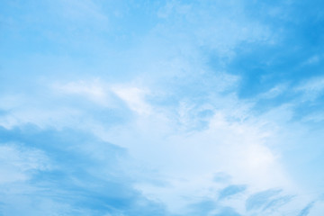 Naklejka na ściany i meble Blue sky with natural white clouds landscape- Image