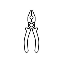 Pliers outline icon for web, mobile apps, games and etc. Vector pliers illustration.
