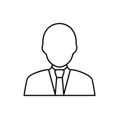 Businessman icon. Isolated vector illustration of icon sign concept for your web site mobile app logo UI design.