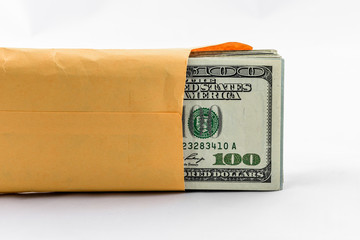 Stuffed Money Envelope of $100 bills
