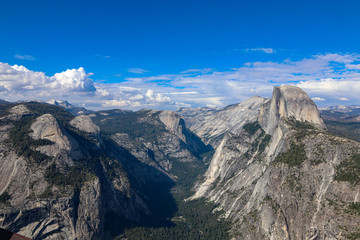 View of Half Dome from Glacier Point Yosemite