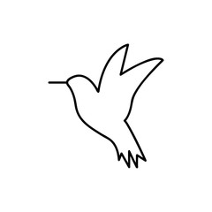 Hummingbird logo design inspiration. Hummingbird symbol for your web site design, logo, app, UI. Vector illustration, EPS10.