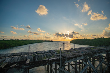 Nature Reserve Sian Ka'an in Dawn
