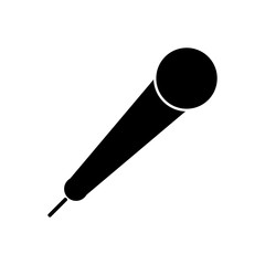 Microphone icon on white.