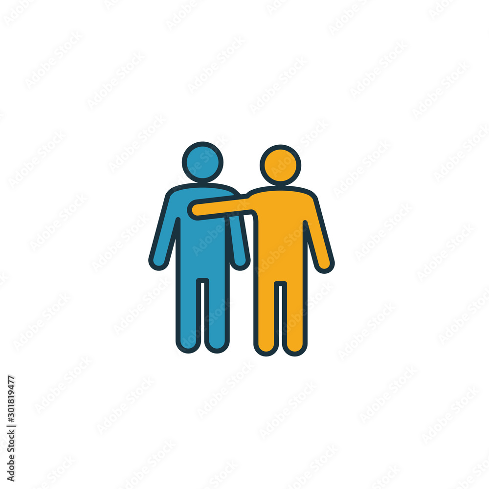 Poster empathy icon. simple element from soft skills icons collection. creative empathy icon ui, ux, apps, 