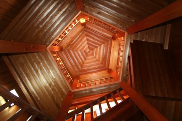 interior of sauna