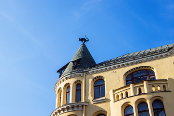 Cat House (Latvian: Kaķu nams) is  located across the house of the Great Guild in Old Town of...