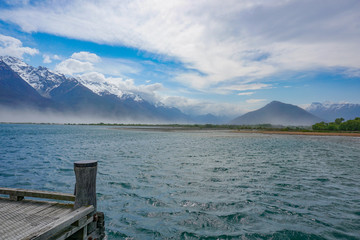 Montains and Lake Glenorchy New Zealand