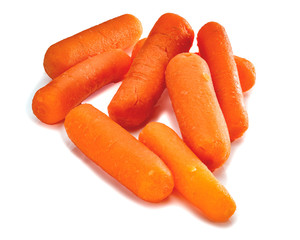 carrots isolated on white background